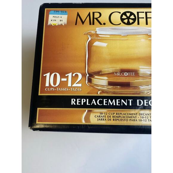 Vintage Mr. Coffee White Replacement Decanter 10-12oz. Open Box - Picture 4 of 12